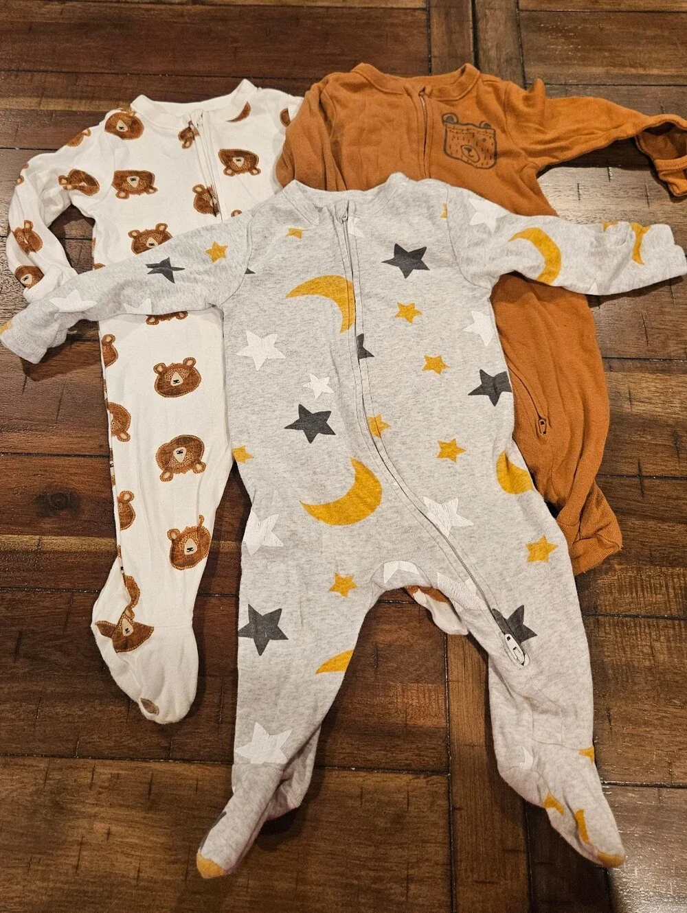 Old Navy Set Of 3 Cotton One Piece Sleepers - 3/6 Months
